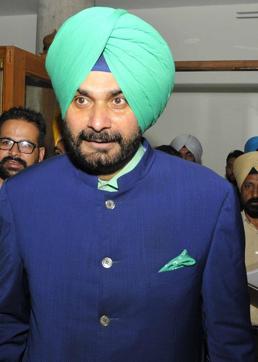 Sidhu at the House. (Keshav Singh/HT)
