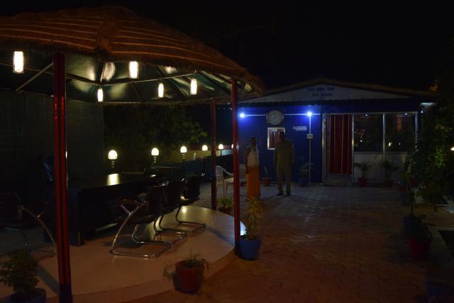 An inside view of the Sangam police outpost. (HT Photo) An inside view of the Sangam police outpost. (HT Photo)