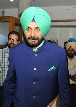 Navjot Singh Sidhu at the Vidhan Sabha (Keshav Singh/HT)