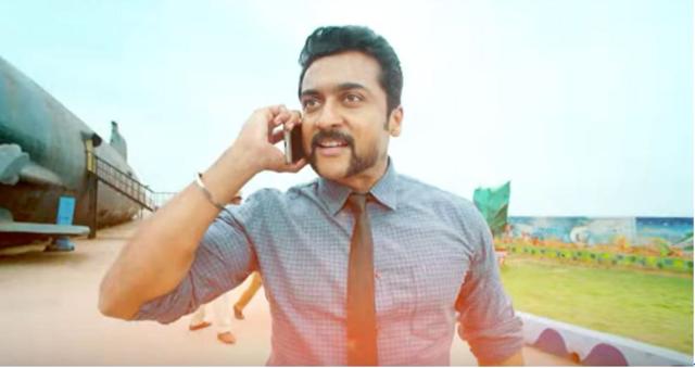 Suriya in a still from Si3.