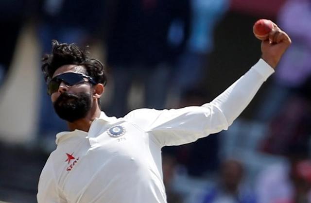 India's Ravindra Jadeja bowls against Australia. (REUTERS) India's Ravindra Jadeja bowls against Australia. (REUTERS)