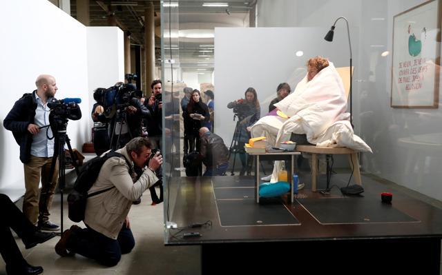 French artist Abraham Poincheval. (Reuters Photo) French artist Abraham Poincheval. (Reuters Photo)