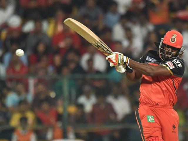 Chris Gayle smashed a whirlwind 38-ball 76, including four fours and eight sixes. (PTI)