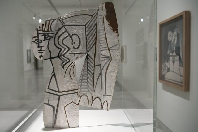 A sculpture of Picasso's ‘Sylvette’ displayed at the exhibition. (AFP) A sculpture of Picasso's ‘Sylvette’ displayed at the exhibition. (AFP)