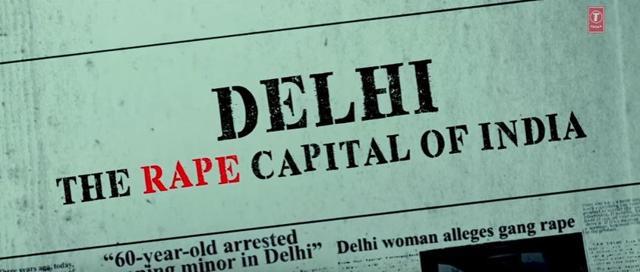 Maatr highlights Delhi as the rape capital of India.