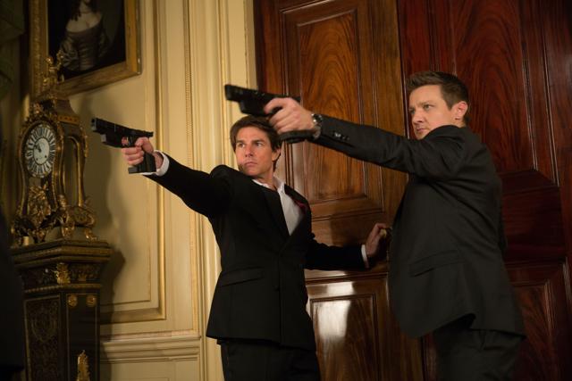 Tom Cruise and Jeremy Renner in a still from Mission: Impossible- Rogue Nation.