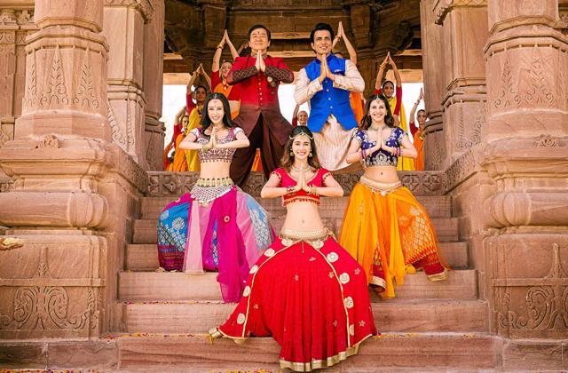 Jackie Chan flew down to India to promote Kung Fu Yoga. Jackie Chan flew down to India to promote Kung Fu Yoga.