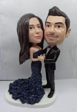 Nitika and Sohal Khatwani had bobbleheads made to celebrate their wedding. Nitika and Sohal Khatwani had bobbleheads made to celebrate their wedding.