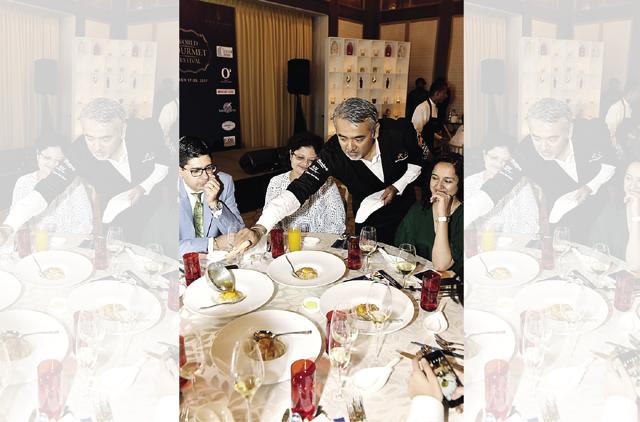 Chef Dharshan Munidasa from Colombo cooked a spectacular dinner at the Four Seasons Hotel Mumbai as part of the World Gourmet Festival
