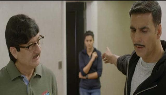 Akshay Kumar, Anupam Kher and Taapsee Pannu in a still from Naam Shabana. Akshay Kumar, Anupam Kher and Taapsee Pannu in a still from Naam Shabana.
