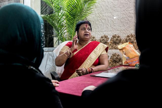 Shakuntala Bharti, BJP mayor of Aligarh, says that the previous Samajwadi Party government gave a free rein to cow slaughter. (Niha Masih) Shakuntala Bharti, BJP mayor of Aligarh, says that the previous Samajwadi Party government gave a free rein to cow slaughter. (Niha Masih)