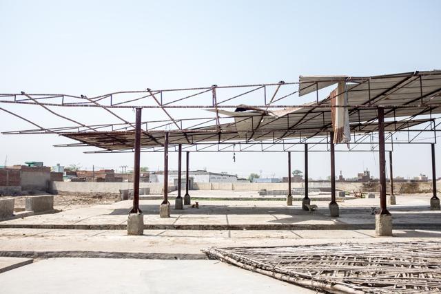The municipal corporation slaughterhouse just outside Aligarh city has been lying defunct for years. (Niha Masih) The municipal corporation slaughterhouse just outside Aligarh city has been lying defunct for years. (Niha Masih)