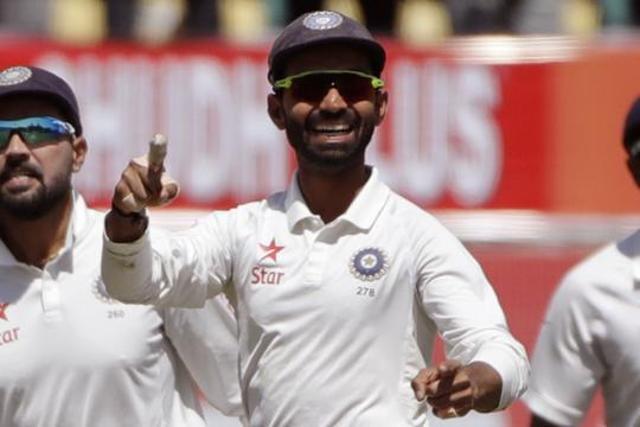 Ajinkya Rahane achieved a victory on captaincy debut during the fourth Test in Dharamsala against Australia. (AP) Ajinkya Rahane achieved a victory on captaincy debut during the fourth Test in Dharamsala against Australia. (AP)