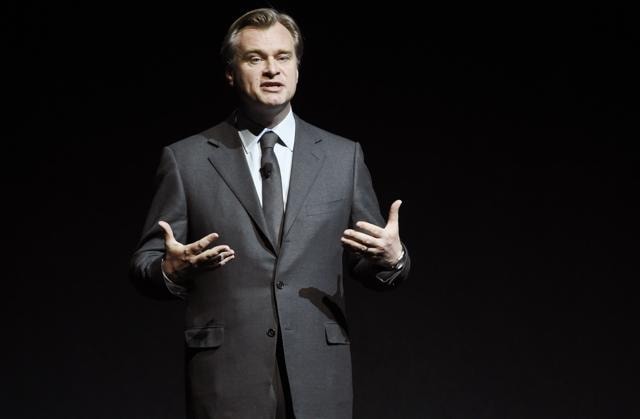 Christopher Nolan discusses Dunkirk during the Warner Bros. Pictures presentation at CinemaCon 2017 at Caesars Palace on March 29, 2017 in Las Vegas. (AP) Christopher Nolan discusses Dunkirk during the Warner Bros. Pictures presentation at CinemaCon 2017 at Caesars Palace on March 29, 2017 in Las Vegas. (AP)