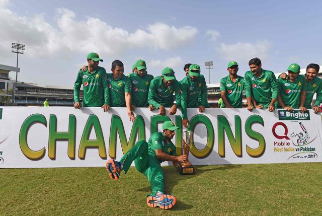 Pakistan won the four-match series 3-1 with Shahdab Khan being named as the Man of the Series. (AFP) Pakistan won the four-match series 3-1 with Shahdab Khan being named as the Man of the Series. (AFP)