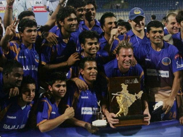 Shane Warne-led Rajasthan Royals won the inaugural season of the Indian Premier League (IPL). ( (Photo by Santosh Harhare / Hindustan Times via Getty Images)) Shane Warne-led Rajasthan Royals won the inaugural season of the Indian Premier League (IPL). ( (Photo by Santosh Harhare / Hindustan Times via Getty Images))
