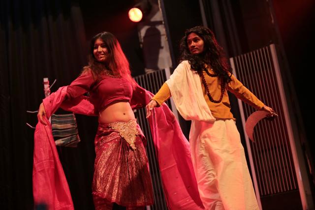 The protagonist Laghvi feels that even a goddess is just like a mortal woman. (Raajessh Kashyap/ HT Photo )