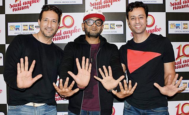 Music composers Salim-Saulaiman and singer Benny Dayal at the anthem launch for the 10th season of IPL in Mumbai . (PTI) Music composers Salim-Saulaiman and singer Benny Dayal at the anthem launch for the 10th season of IPL in Mumbai . (PTI)