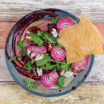 Beetroot and pickled pear feta salad at Olive (Photo courtesy: Olive )