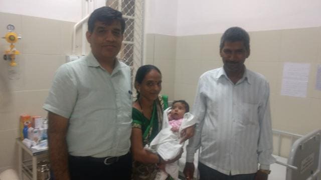 Aaradhya’s blood pressure dropped and the heart stopped functioning. (HT Photo) Aaradhya’s blood pressure dropped and the heart stopped functioning. (HT Photo)