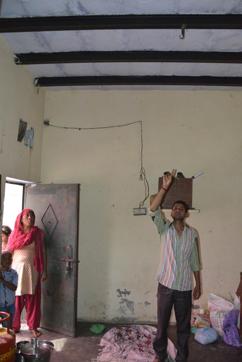 The family said Sujit Singh was depressed after the authority notice reached him. On Monday, he hung himself from a hook in the house. (Sakib Ali/HT Photo) The family said Sujit Singh was depressed after the authority notice reached him. On Monday, he hung himself from a hook in the house. (Sakib Ali/HT Photo)