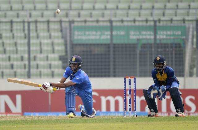 Washington Sundar bats during the ICC U-19 World Cup semi-final match between India and Sri Lanka on February 9, 2016 in Dhaka (Getty Images) Washington Sundar bats during the ICC U-19 World Cup semi-final match between India and Sri Lanka on February 9, 2016 in Dhaka (Getty Images)