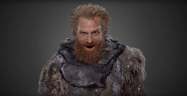 Do we see a scar on Tormund’s forehead?