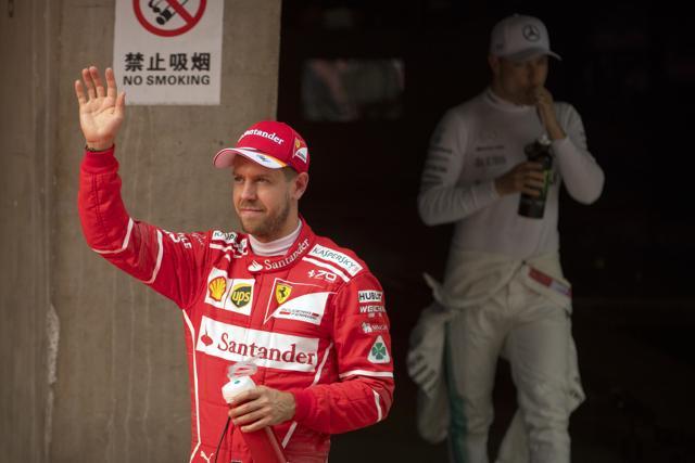 Sebastian Vettel, who dominated the practice sessions, will start from second position on the grid. (AP) Sebastian Vettel, who dominated the practice sessions, will start from second position on the grid. (AP)