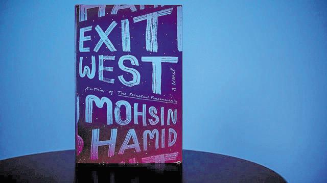 The cover of Hamid’s latest book, Exit West. (HT Photo)