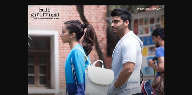Arjun Kapoor and Shraddha Kapoor in a still from Half Girlfriend.