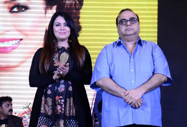 Actor Mahima Chaudhary and film-maker Rajkumar Santoshi (Viral Bhayani)