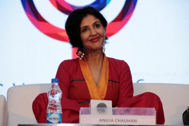 Indian author Anuja Chauhan. (PHOTO: SHIVAM SAXENA/HINDUSTAN TIMES)