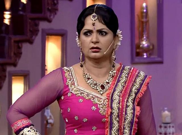 Upasana Singh as bua on The Kapil Sharma Show.