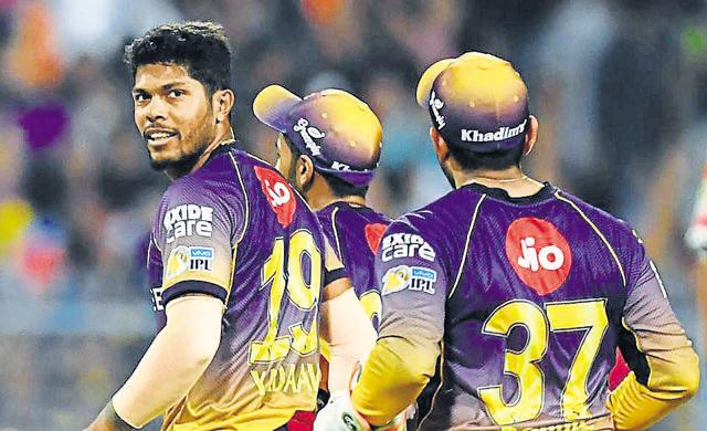Umesh Yadav continued to enjoy his good form with the ball as he picked up four wickets against Kings XI Punjab in the 2017 Indian Premier League. (AFP) Umesh Yadav continued to enjoy his good form with the ball as he picked up four wickets against Kings XI Punjab in the 2017 Indian Premier League. (AFP)