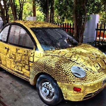 Art on a Volkswagen. (Instagram) Art on a Volkswagen. (Instagram)