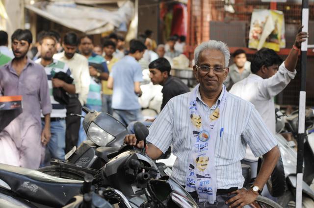 Naren Biku Ram Jain, Aam Aadmi Party (AAP) candidate from Chandni Chowk. (Burhaan Kinu/HT Photo) Naren Biku Ram Jain, Aam Aadmi Party (AAP) candidate from Chandni Chowk. (Burhaan Kinu/HT Photo)