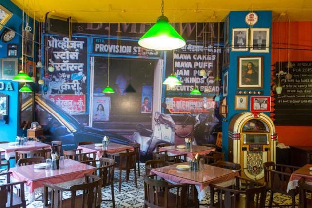 SodaBottleOpenerWala is the perfect Irani café for the glass-and-chrome business district of Bandra-Kurla Complex. You don’t come here to reminisce; you come here to chat over retro music and take selfies against the décor. (HT File)