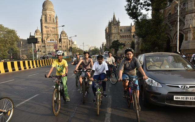 The more you cycle, the better it is. (Arijit Sen/HT Photo)