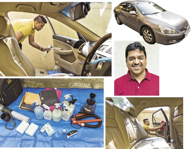 Altaf Halde, managing director - South Asia, Kaspersky, handed over his 2007 Honda Accord to the entrepreneurs (Aalok Soni)