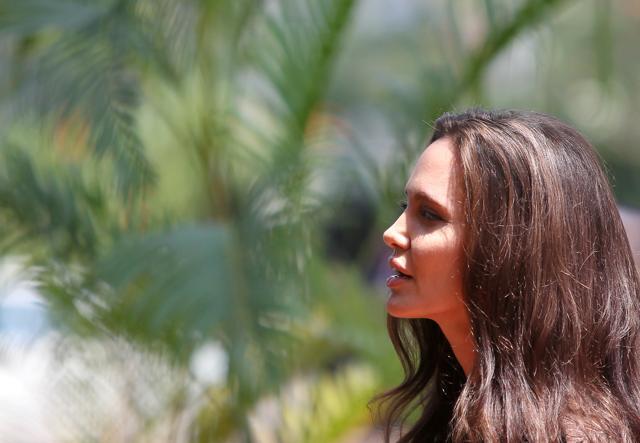 The first time Angelina Jolie made a public return since the separation was in Cambodia. (REUTERS)