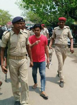 Police take Ritesh Kumar to jail after his court marriage on Thursday. (Pankaj Kumar/HT Photo) Police take Ritesh Kumar to jail after his court marriage on Thursday. (Pankaj Kumar/HT Photo)