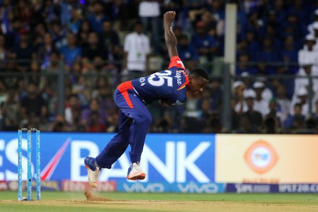 Kagiso Rabada made his debut for Delhi Daredevils in the game against Mumbai Indians. (BCCI) Kagiso Rabada made his debut for Delhi Daredevils in the game against Mumbai Indians. (BCCI)