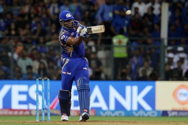 Kieron Pollard and Hardik Pandya helped Mumbai Indians go past 100 against Delhi Daredevils. (BCCI) Kieron Pollard and Hardik Pandya helped Mumbai Indians go past 100 against Delhi Daredevils. (BCCI)
