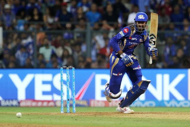 Krunal Pandya and Kieron Pollard steadied the ship with a solid stand. (BCCI) Krunal Pandya and Kieron Pollard steadied the ship with a solid stand. (BCCI)
