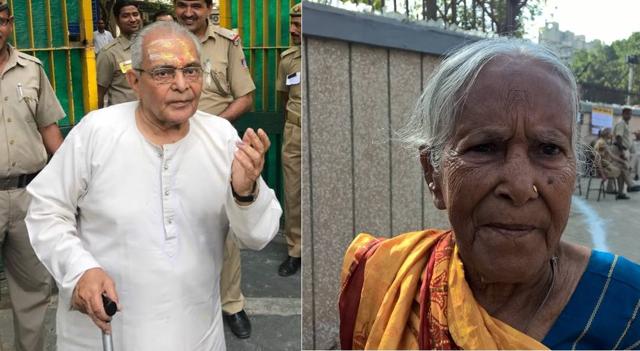 Senior citizens turn out to vote for MCD elections. Seen in the picture: Raja Ram, 82, and Gulaab Delvi, 88. (HT Photo) Senior citizens turn out to vote for MCD elections. Seen in the picture: Raja Ram, 82, and Gulaab Delvi, 88. (HT Photo)