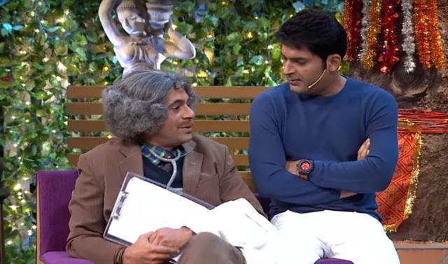 A still from the show where Sunil Grover (left) plays the character Dr Mashhoor Gulati. A still from the show where Sunil Grover (left) plays the character Dr Mashhoor Gulati.