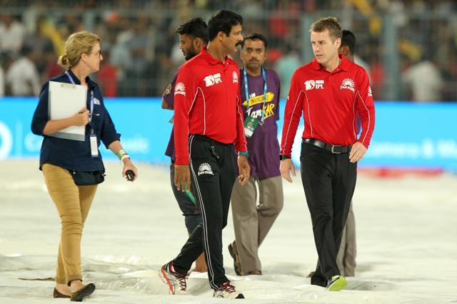 Rain delayed the toss of the Kolkata Knight Riders vs Royal Challengers Bangalore game by 45 minutes. (BCCI)