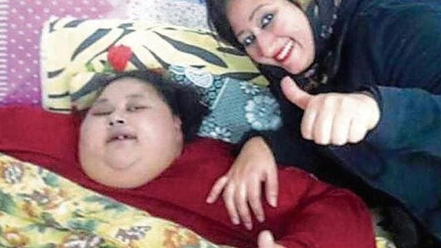 Eman and her sister Shaimaa in Egypt last year. (HT File Photo) (HT File Photo) Eman and her sister Shaimaa in Egypt last year. (HT File Photo) (HT File Photo)