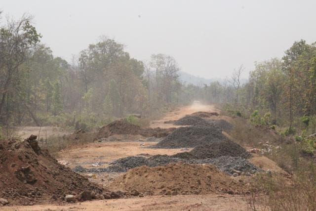 The stretch of road in Burkepal where the encounter took place. (HT Photo)