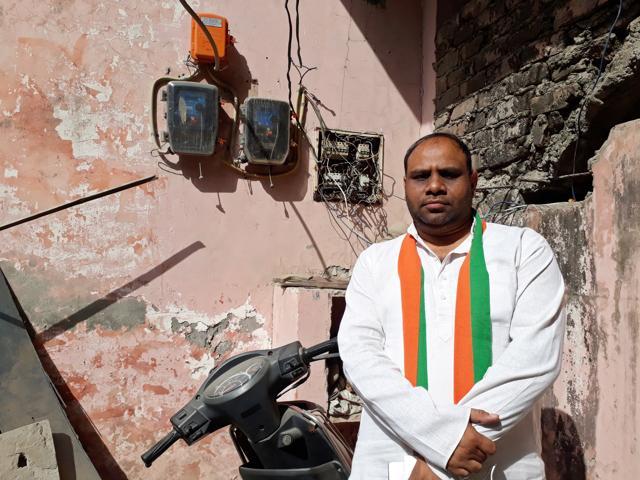 BJP candidate Kunwar Rafi from Zakir Nagar. BJP candidate Kunwar Rafi from Zakir Nagar.